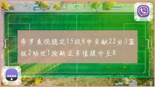希罗表现稳定15投8中贡献22分3篮板2助攻1抢断正负值提升至8
